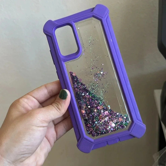 Glitter Purple Galaxy S11 Protective Case - Picture 5 of 7